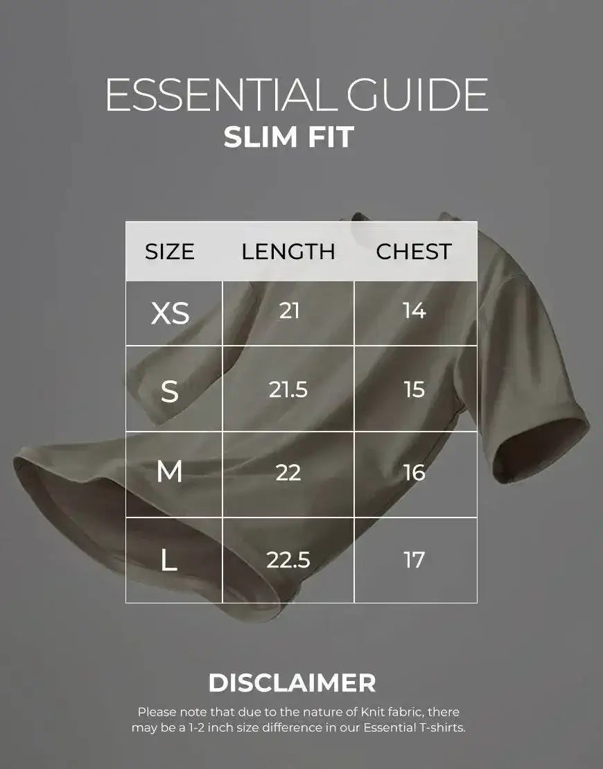 LT1K Slim Sand Essential T-Shirt. - lessthan1thousand