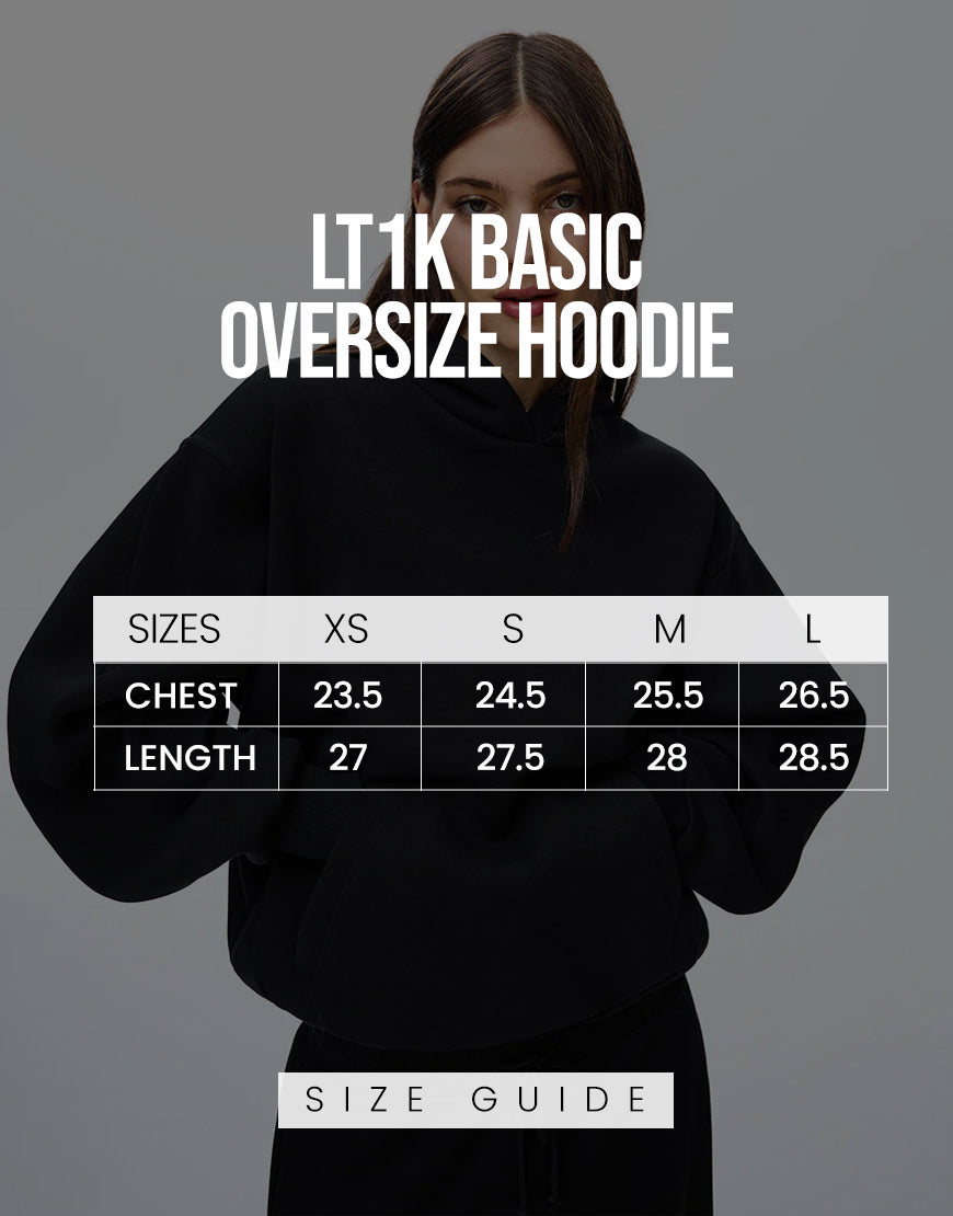 LT1K Basic Maroon Oversize hoodie.