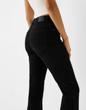 MANGO Pure Black High-Waisted Flare Jeans.