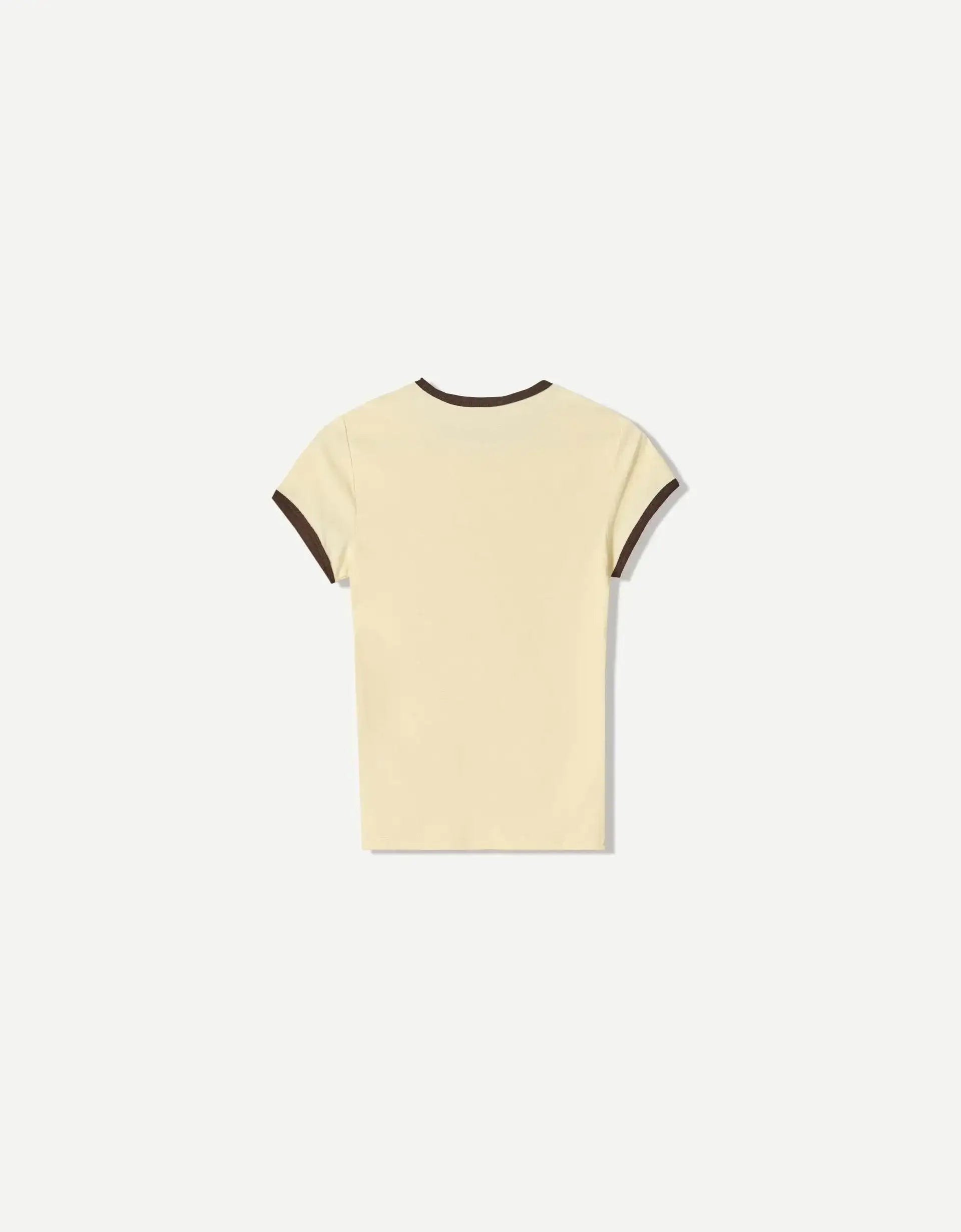 LT1K Slim Sand Contrast T-Shirt - lessthan1thousand