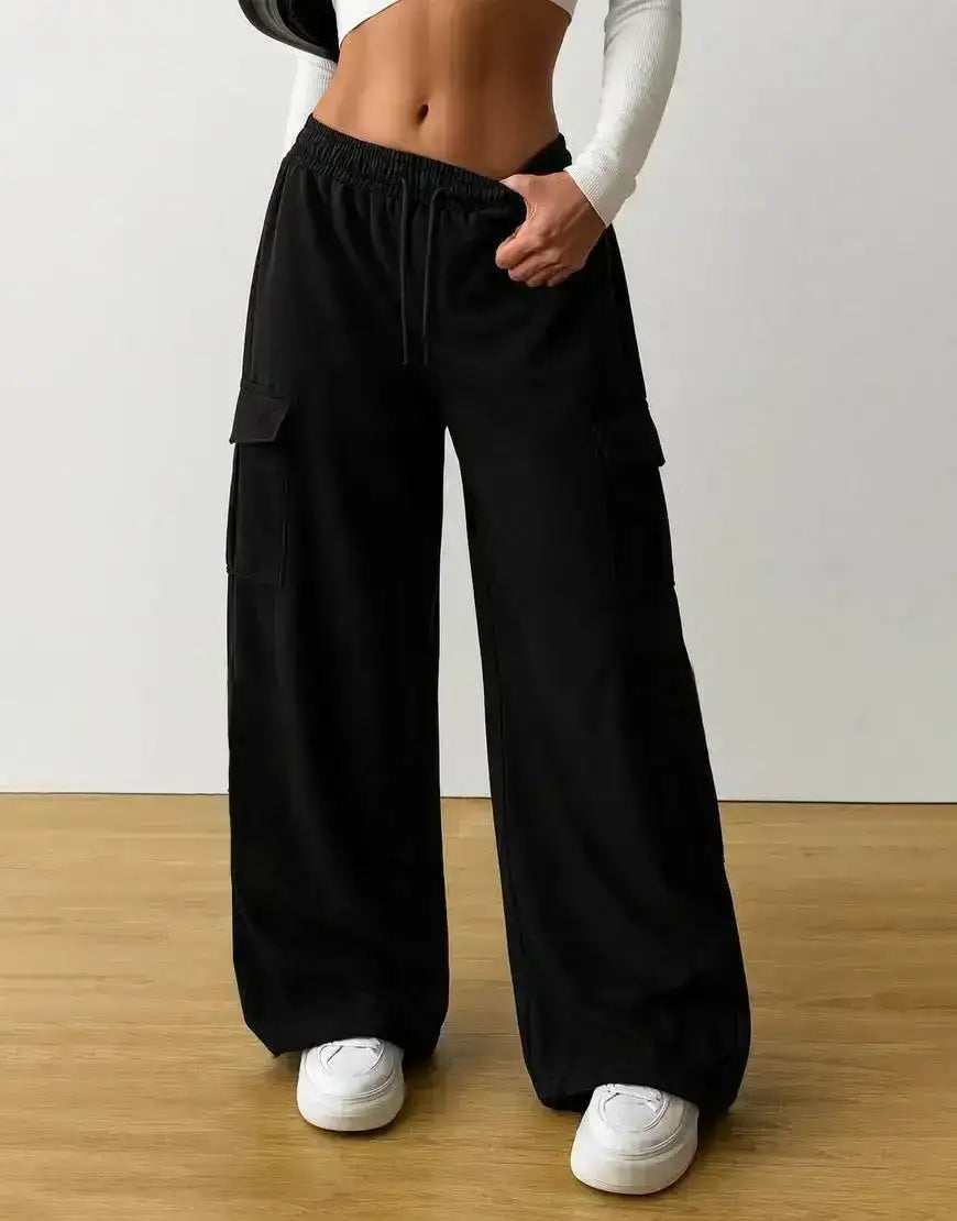 LT1K Pure Black Cargo Trouser (Made For Summer) - lessthan1thousand