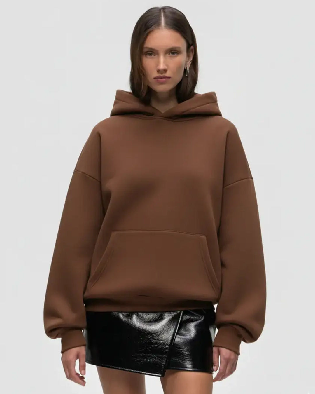 LT1K Basic Brown Oversize hoodie.