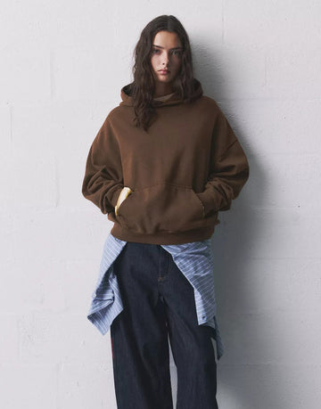 LT1K Basic Brown Oversize hoodie.