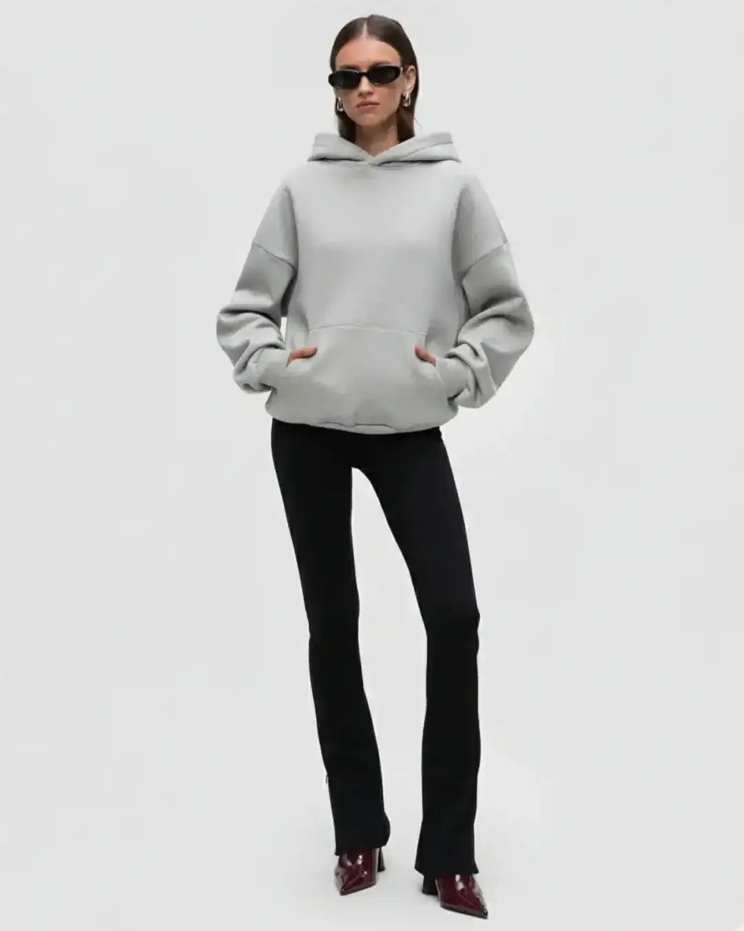LT1K Basic Grey Oversize hoodie.