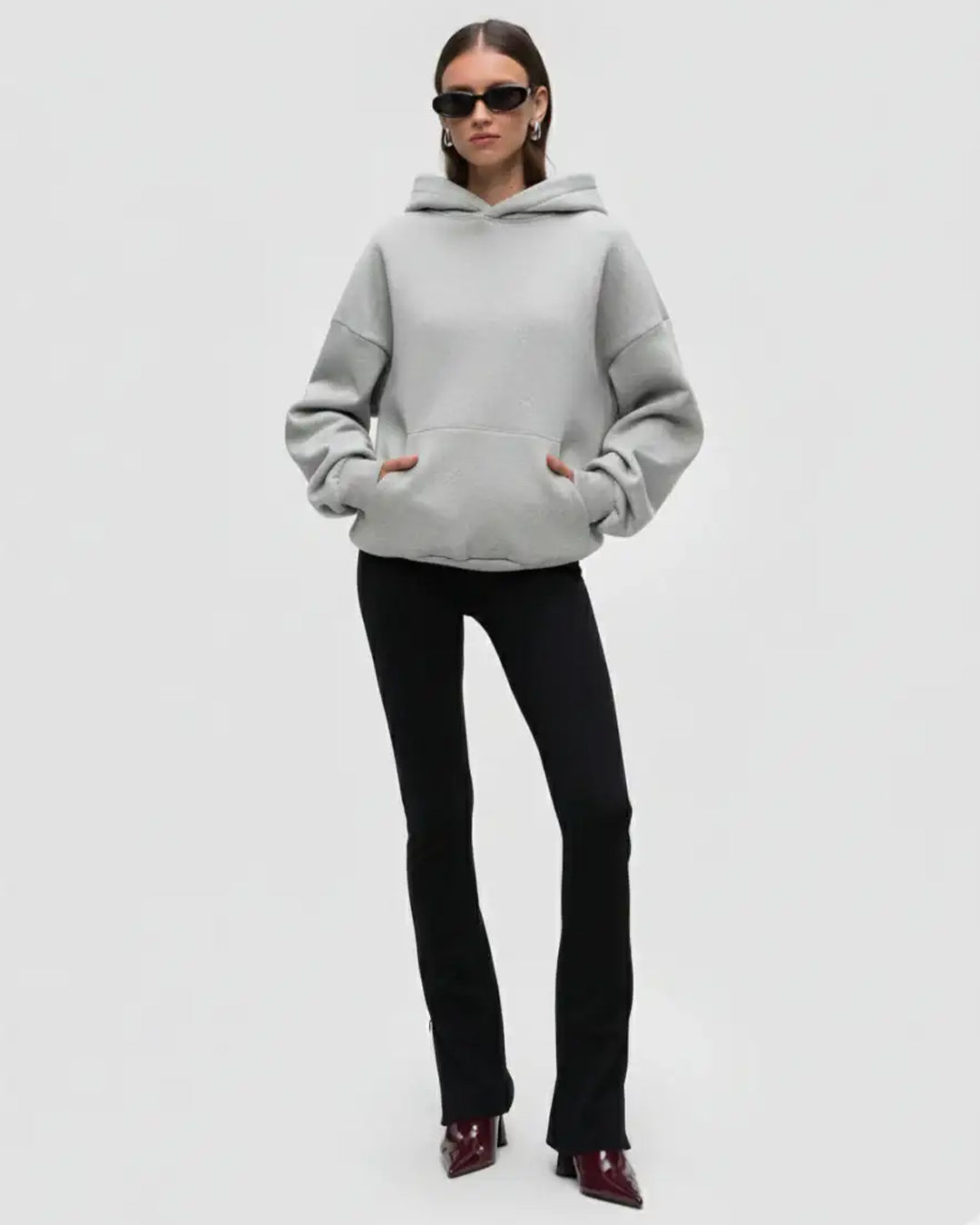 LT1K Basic Grey Oversize hoodie.