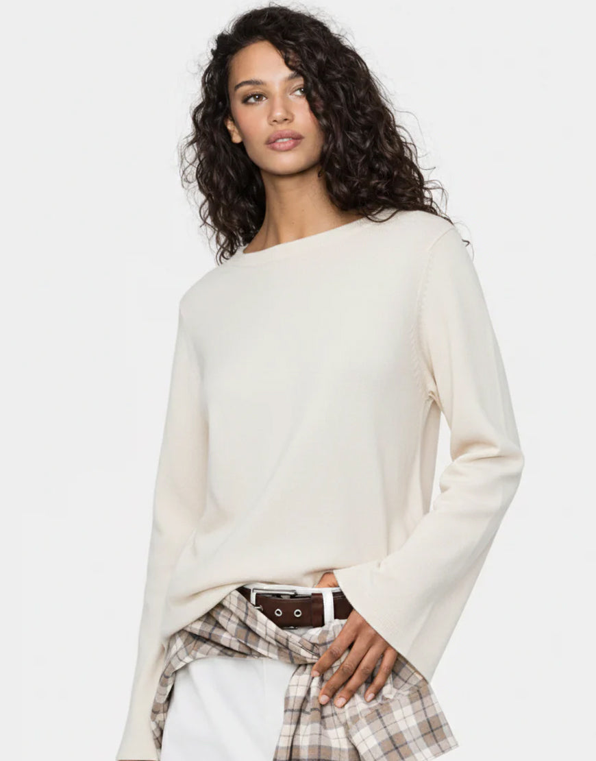 LT1K Sand Oversize Super Wide Sleeve Top.(Perfect For All Season)