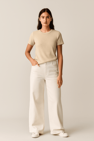 LT1K Regular Khaki Essential T-Shirt.