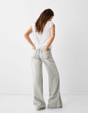 MNG Medium Grey Wide-Leg Jeans