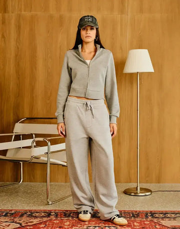 LT1K Grey Zip-Up Slim Jacket.