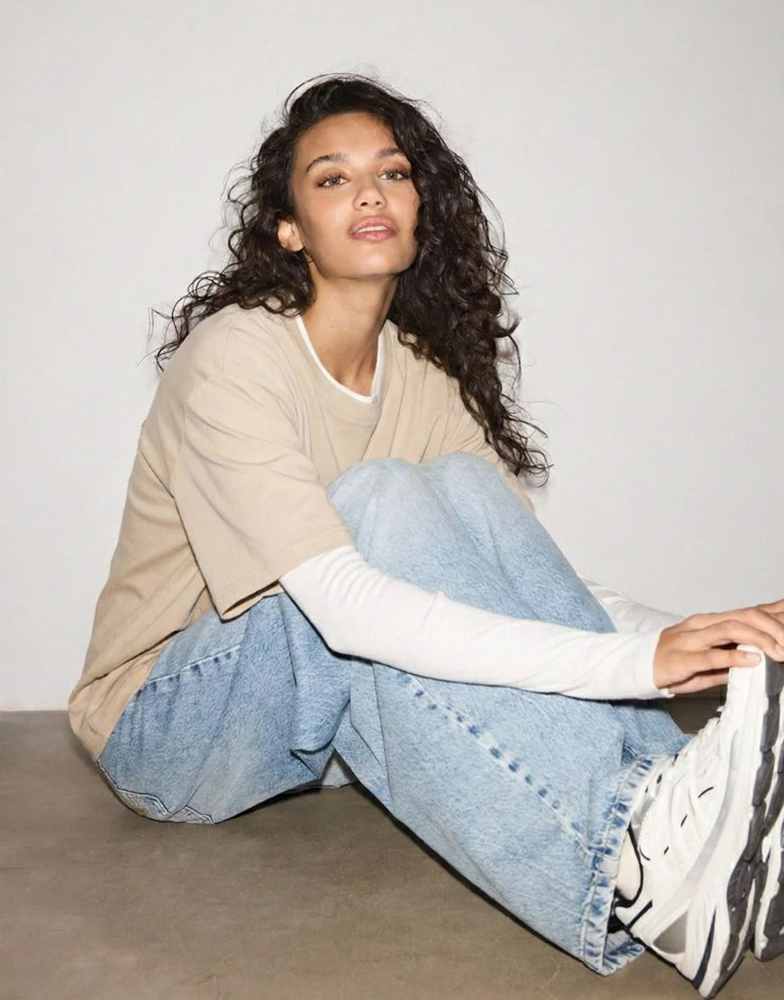 LT1K Oversize Light Taupe Essential T-Shirt.