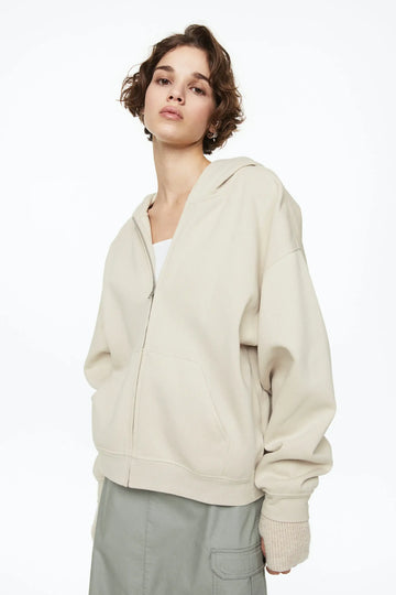 LT1K Sand Zipper Oversize hoodie.