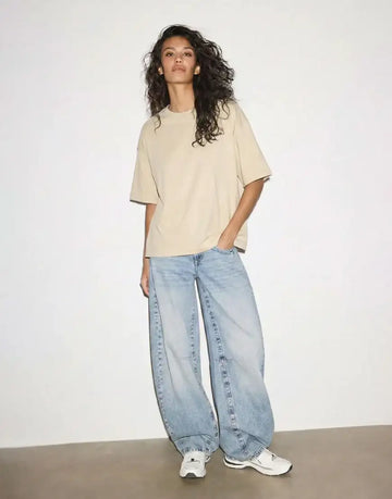 LT1K Oversize Light Taupe Essential T-Shirt.