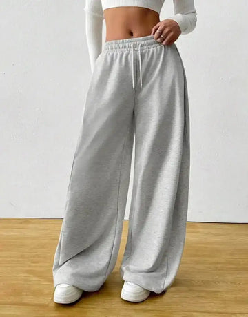 LT1K Grey Wide-Leg Trouser.(Perfect For All Season)