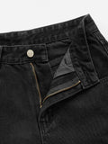 BERSHKA Faded Black Cargo Wideleg Jeans. - lessthan1thousand