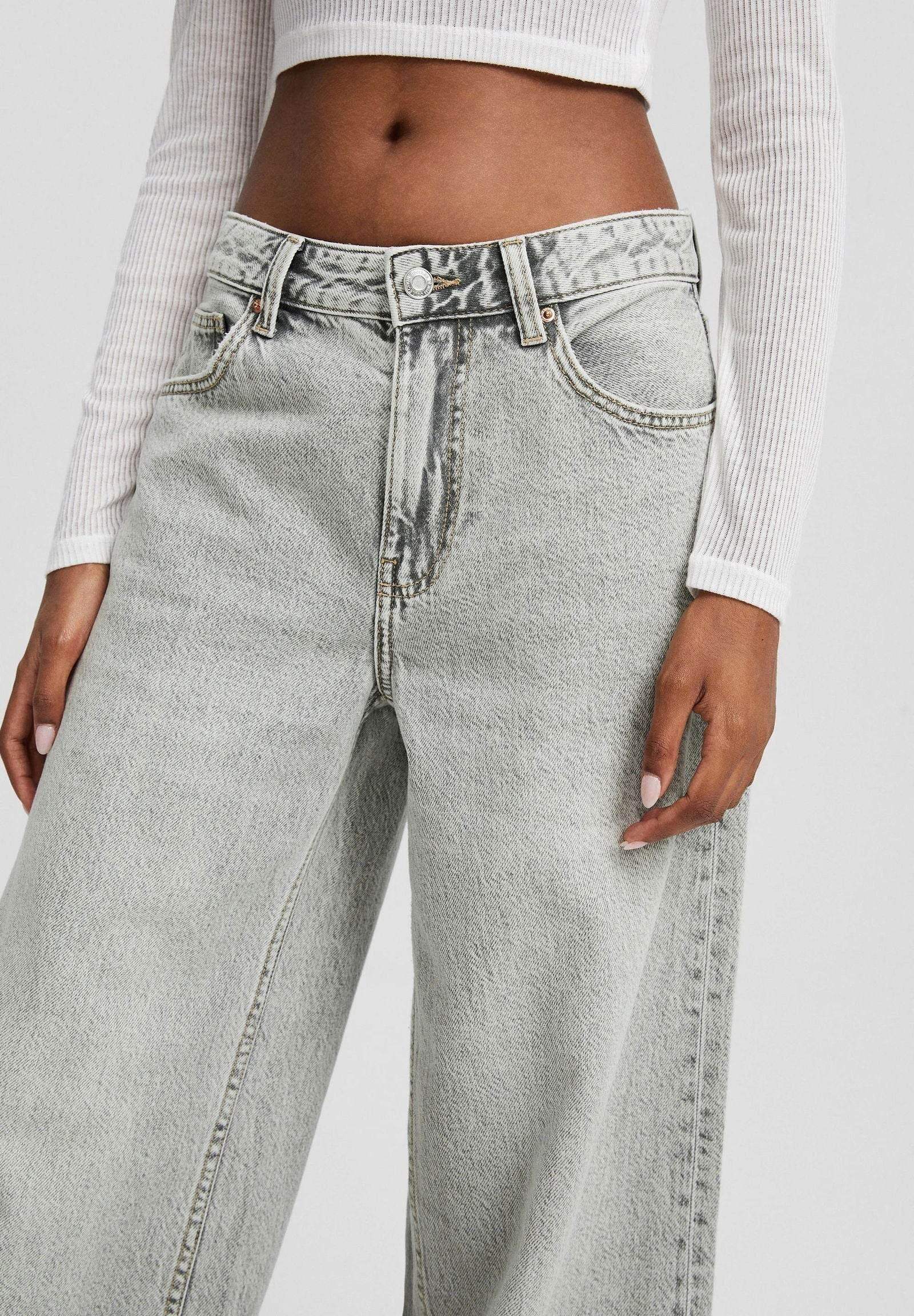 Zara Light Grey Wide-Leg Jeans - lessthan1thousand