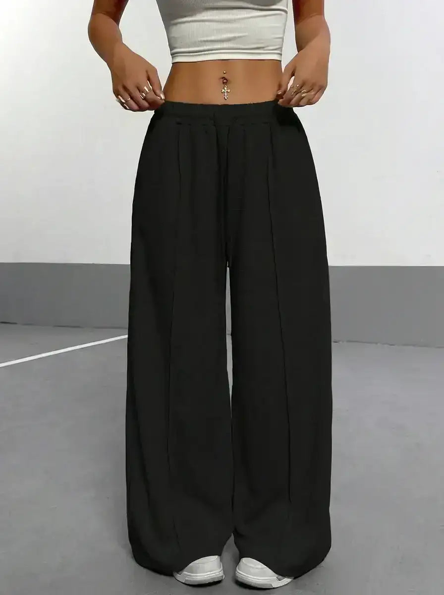 LT1K Front-Seam Wide-Leg Trouser.(Perfect For All Season)