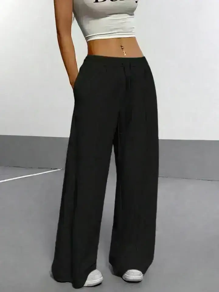 LT1K Front-Seam Wide-Leg Trouser.(Perfect For All Season)