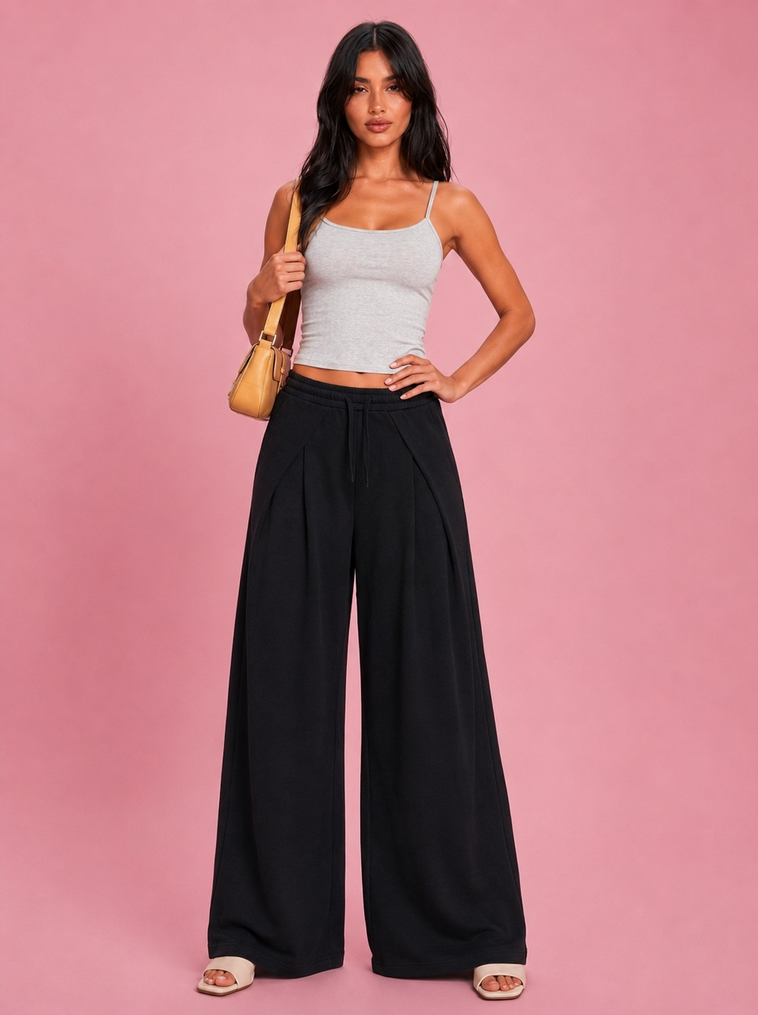 LT1K Overlap Wide Leg Trouser