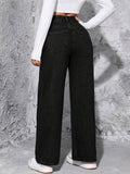 Bershka Black High-Waist Loose  Jeans. - lessthan1thousand