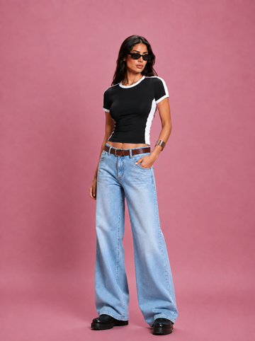 LT1K Contrast Panel T-Shirt