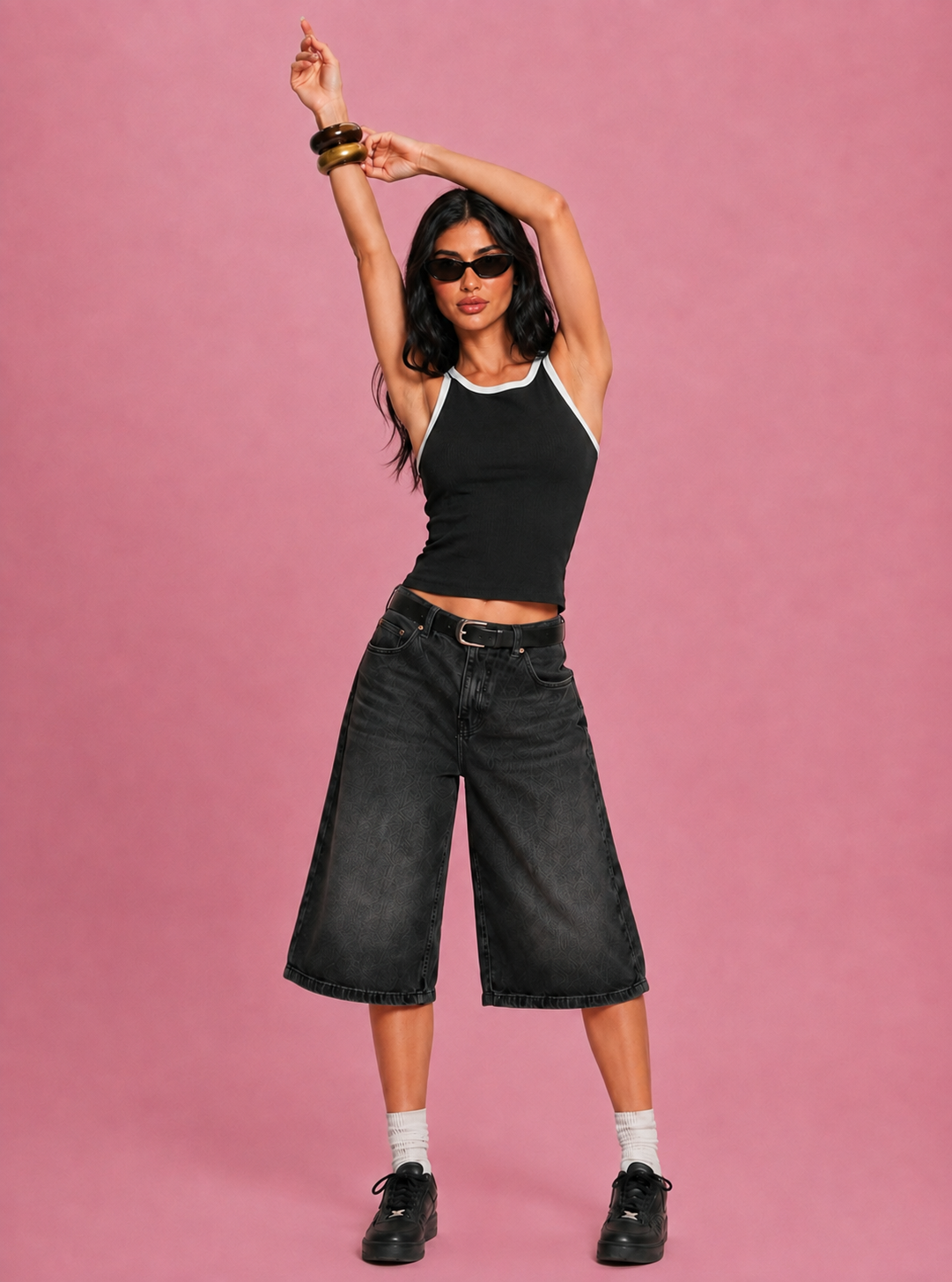 LT1K Contrast Tape Slim Tank Top