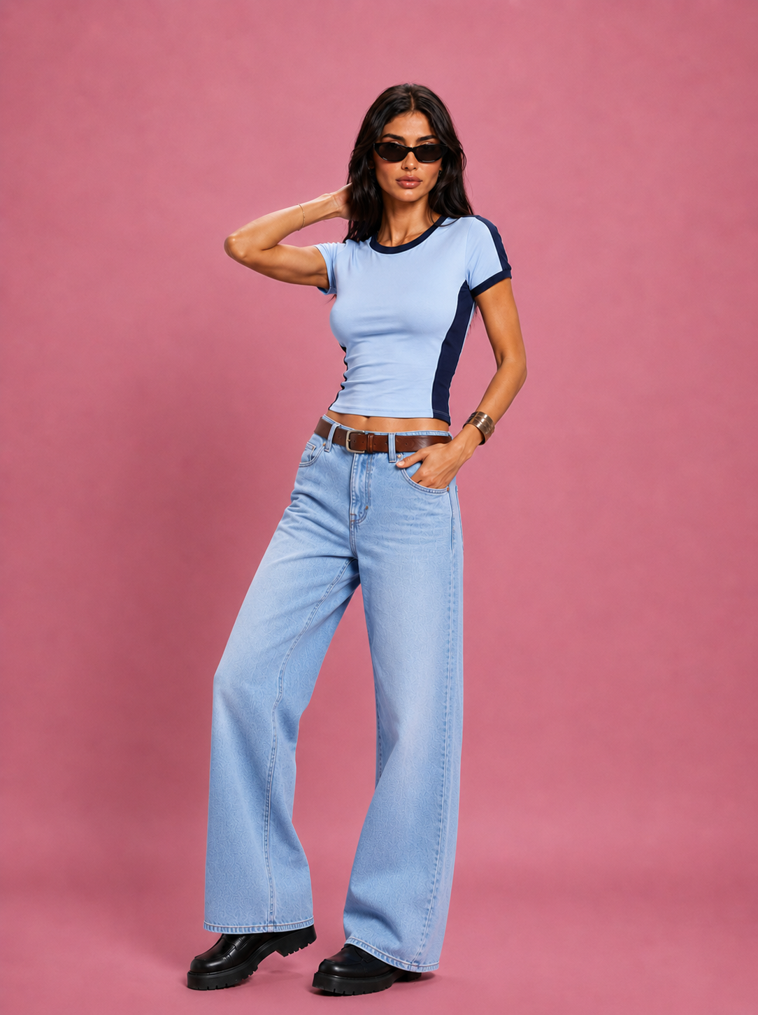 LT1K Contrast Panel T-Shirt