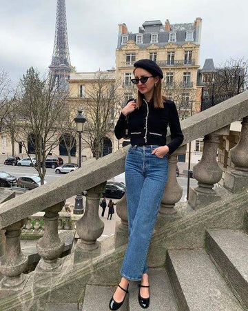 Blue High-Waisted Loose Mom Jeans (MINOR FAULT) - lessthan1thousand