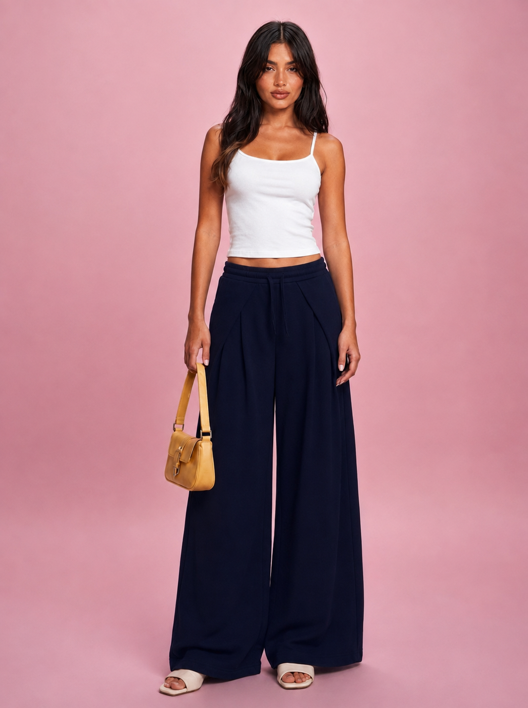 LT1K Overlap Wide Leg Trouser