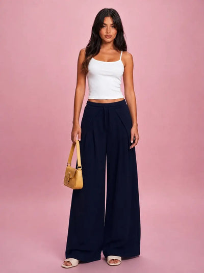 LT1K Overlap Wide Leg Trouser