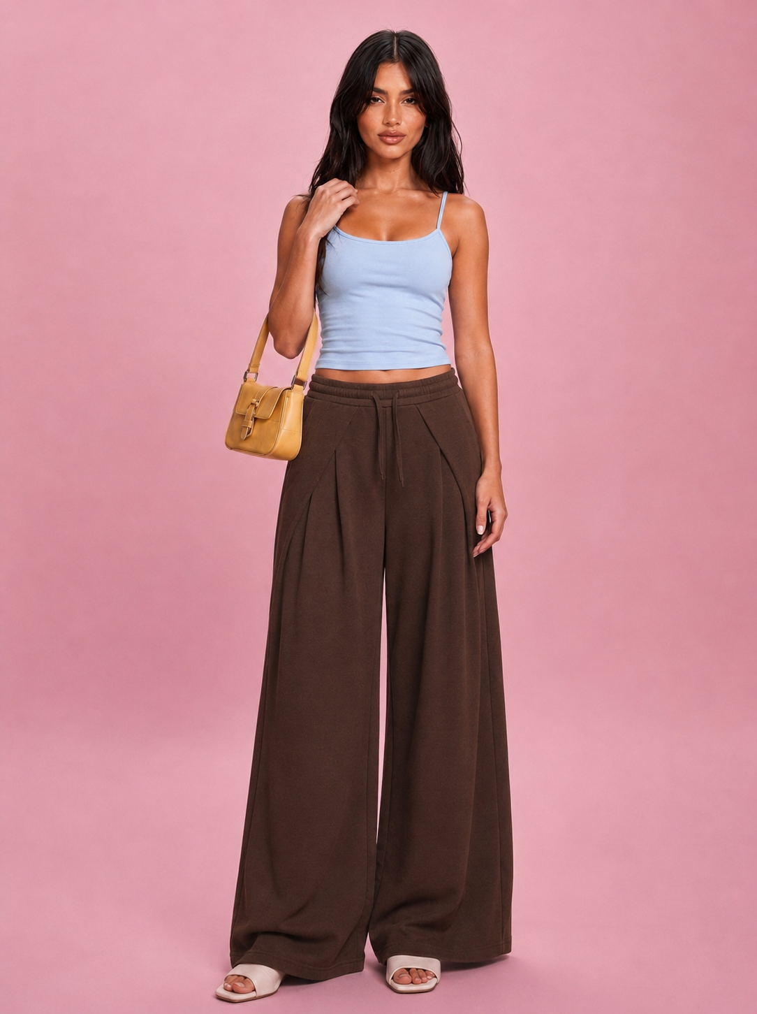 LT1K Overlap Wide Leg Trouser