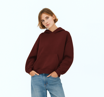 LT1K Basic Maroon Oversize hoodie.