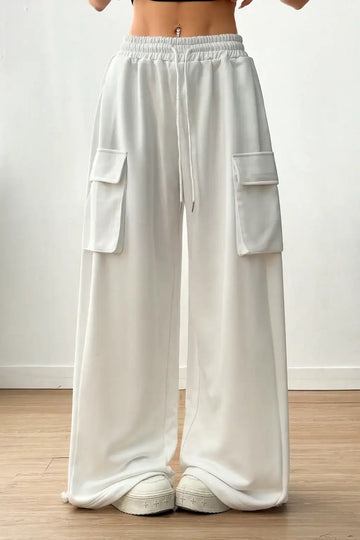 LT1K White Cargo Trouser.(Perfect For All Season)