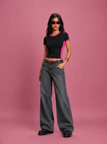 LT1K Contrast Panel T-Shirt