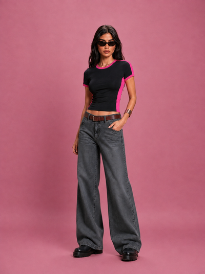 LT1K Contrast Panel T-Shirt