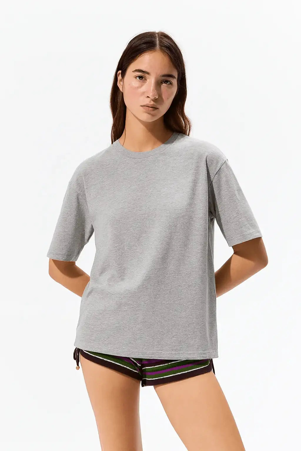 LT1K Loose Grey Essential T-Shirt. - lessthan1thousand