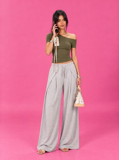 LT1K Overlap Wide Leg Trouser.