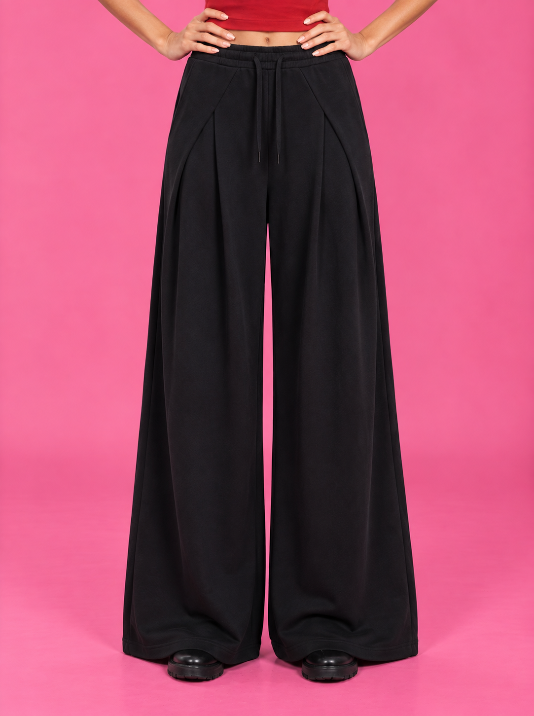 LT1K Overlap Wide Leg Trouser.