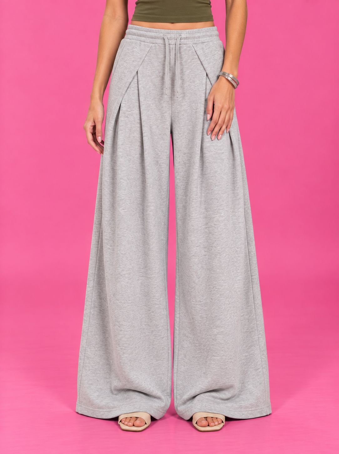 LT1K Overlap Wide Leg Trouser.