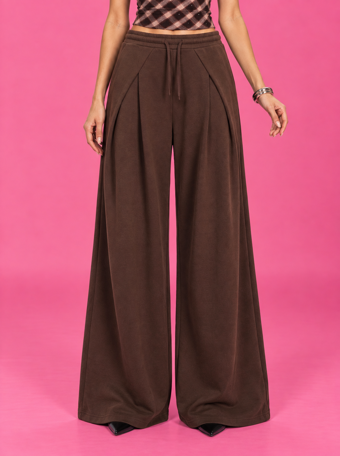 LT1K Overlap Wide Leg Trouser