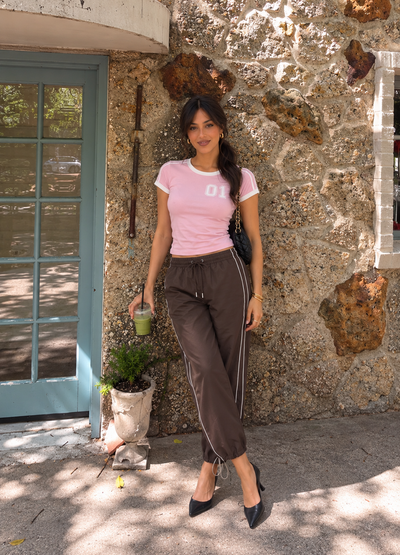 LT1K Double Piping Capri Trouser With Stopper.(Perfect For All Season).
