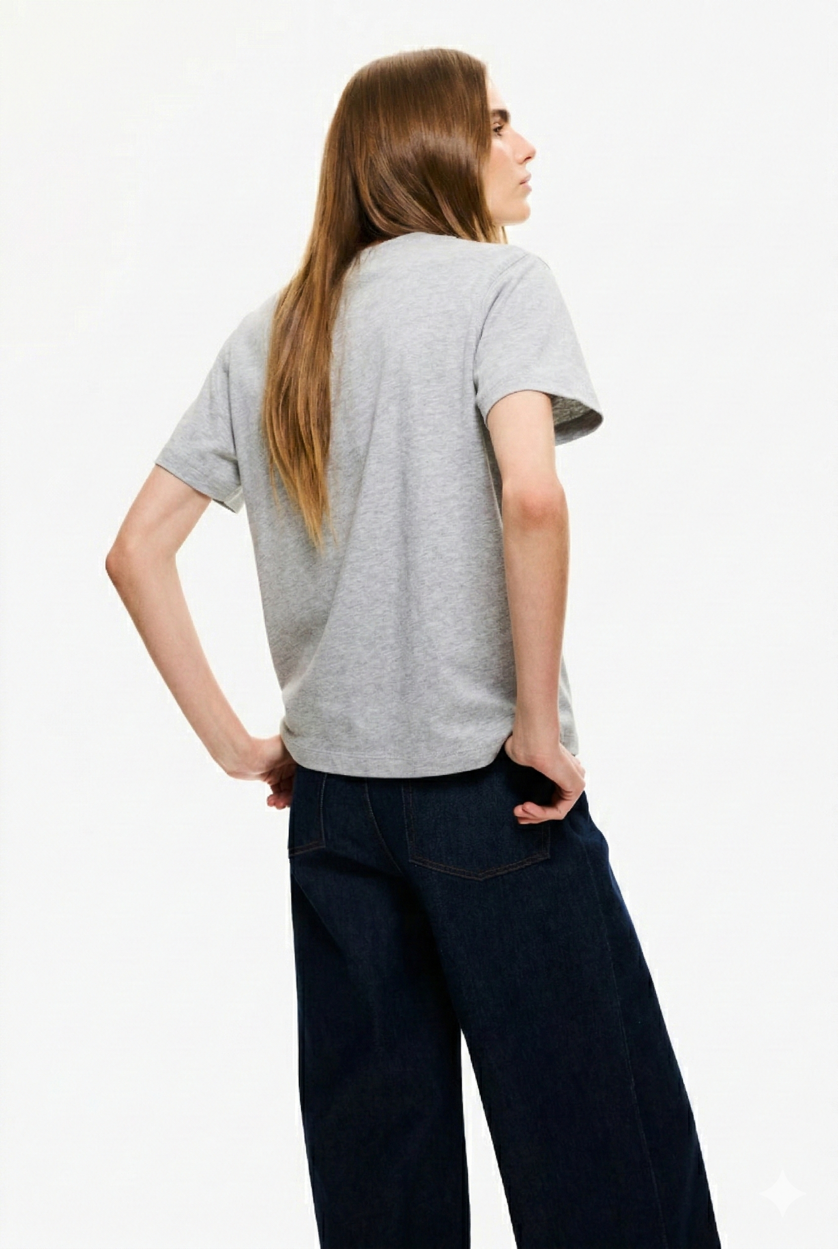 LT1K Oversize Grey Essential T-Shirt.