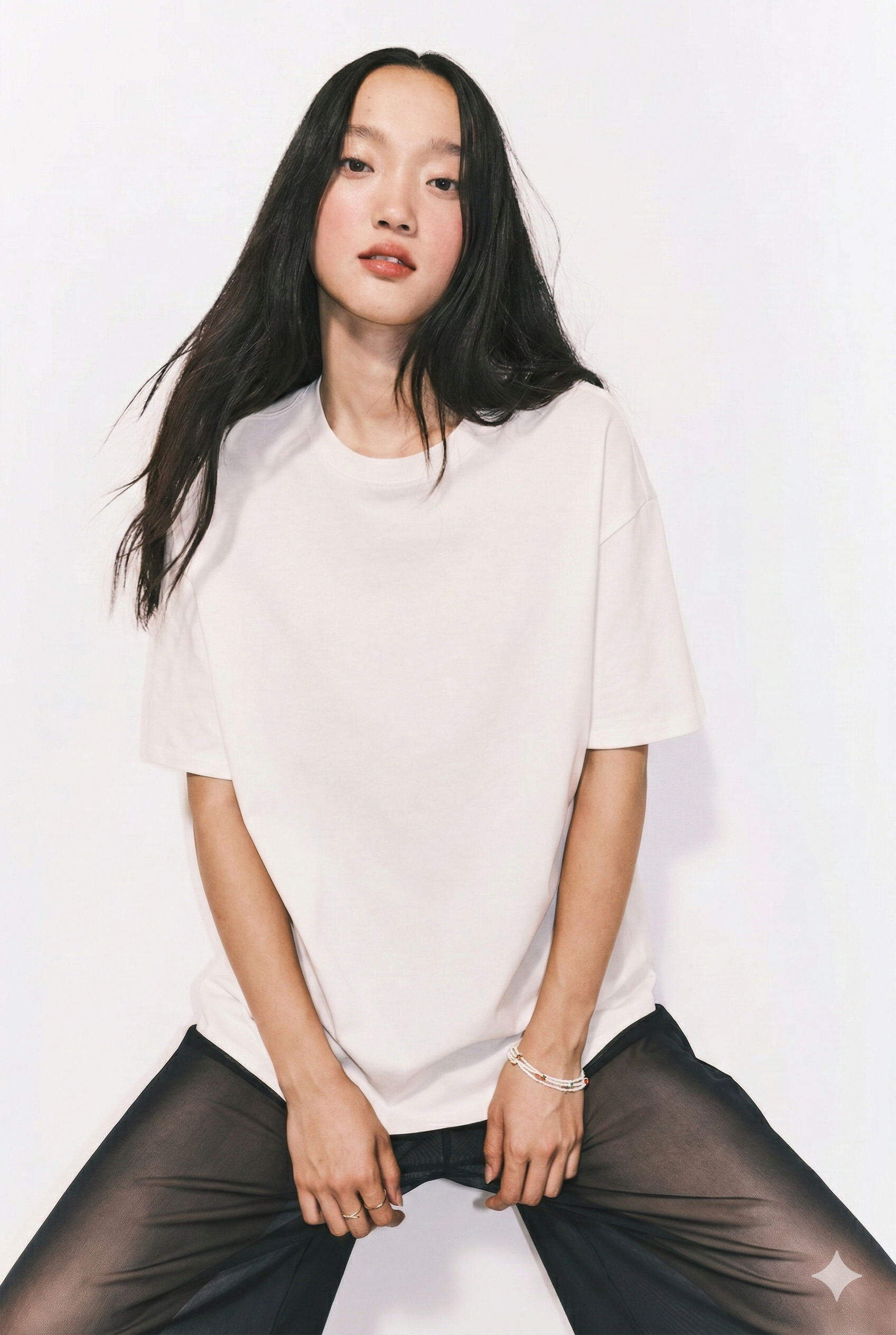 LT1K Oversize White Essential T-Shirt