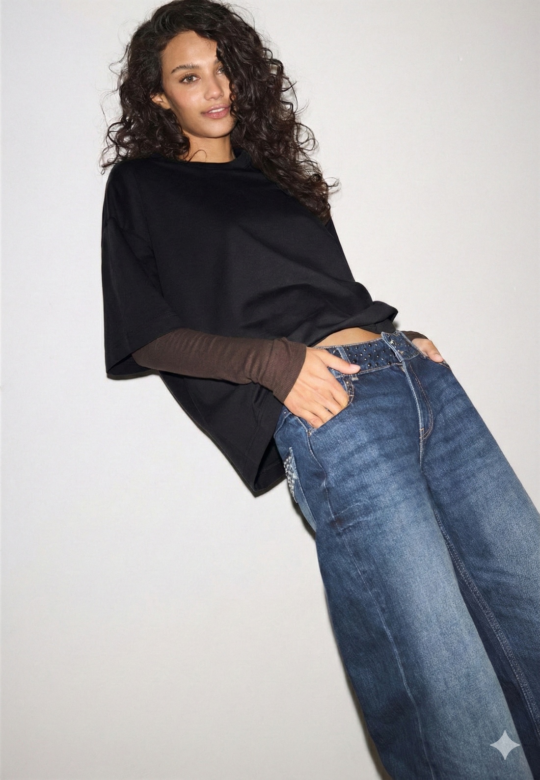 LT1K Oversize Pure Black Essential T-Shirt