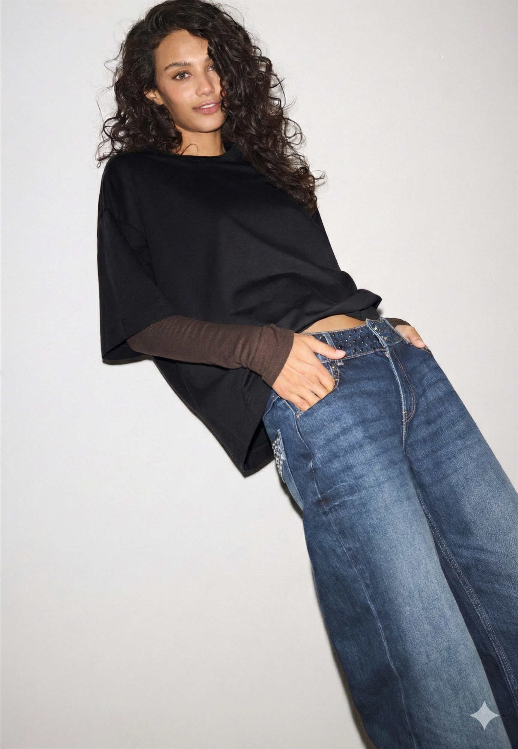 LT1K Oversize Pure Black Essential T-Shirt