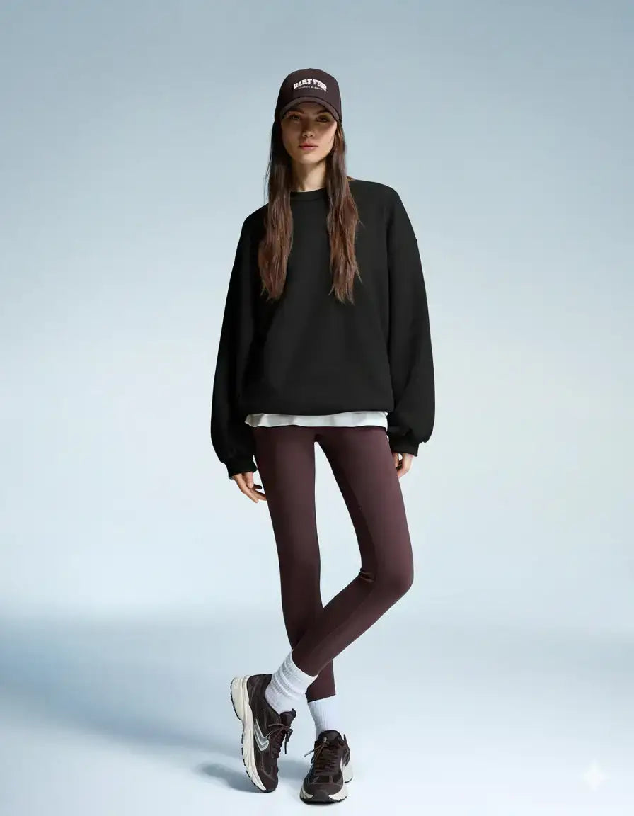 LT1K Black Oversize Sweatshirt.