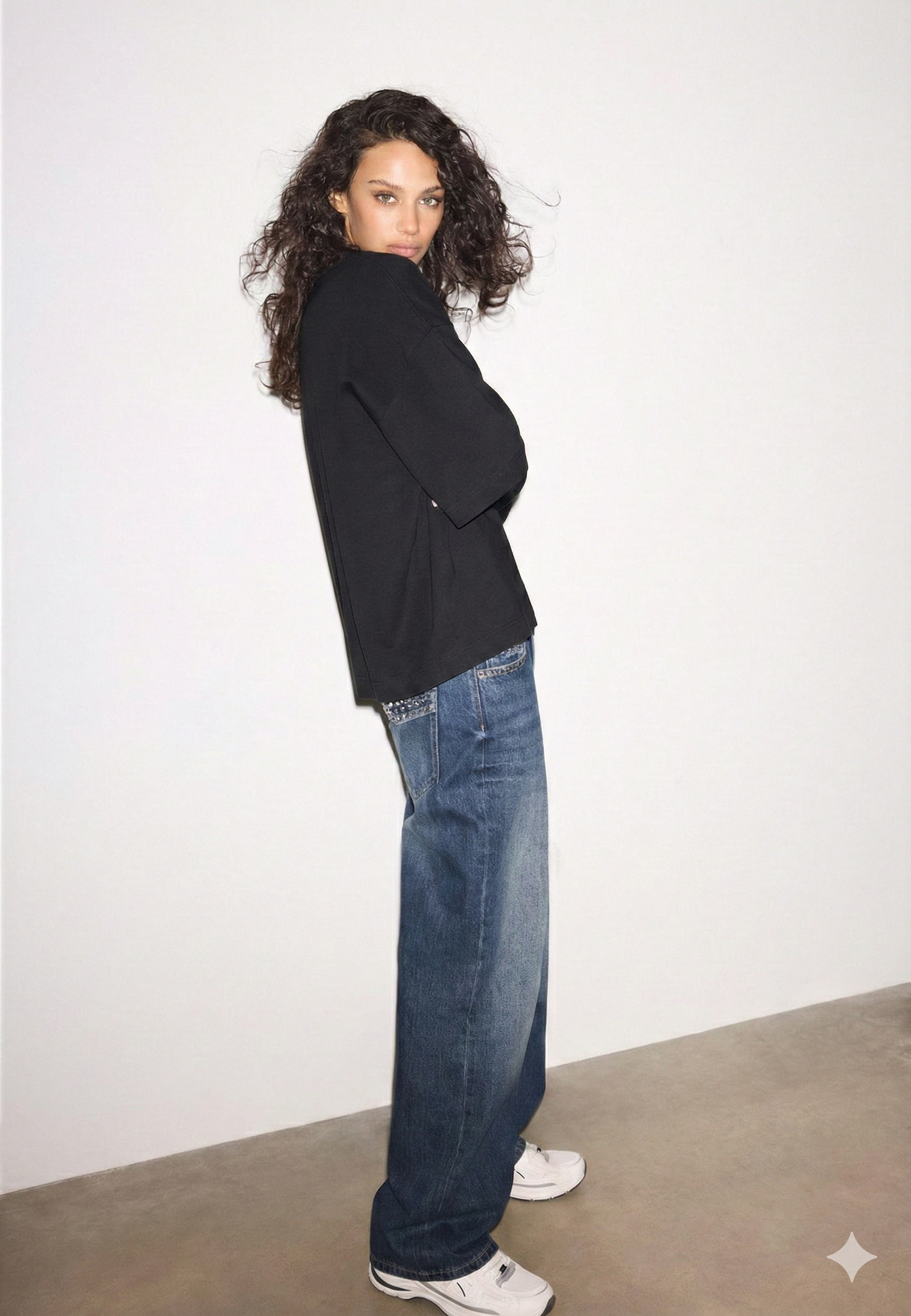 LT1K Oversize Pure Black Essential T-Shirt