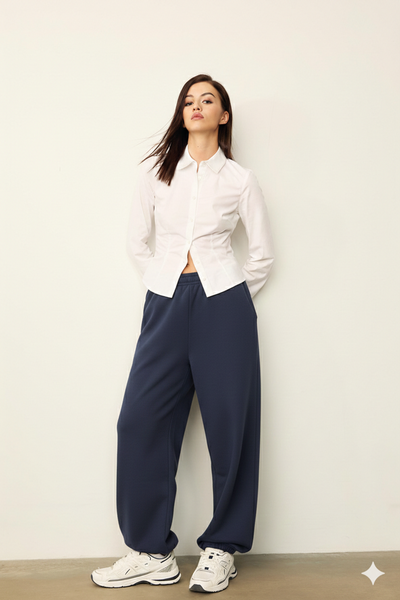 LT1K Navy Blue Baggy Trouser.(Perfect For All Season).