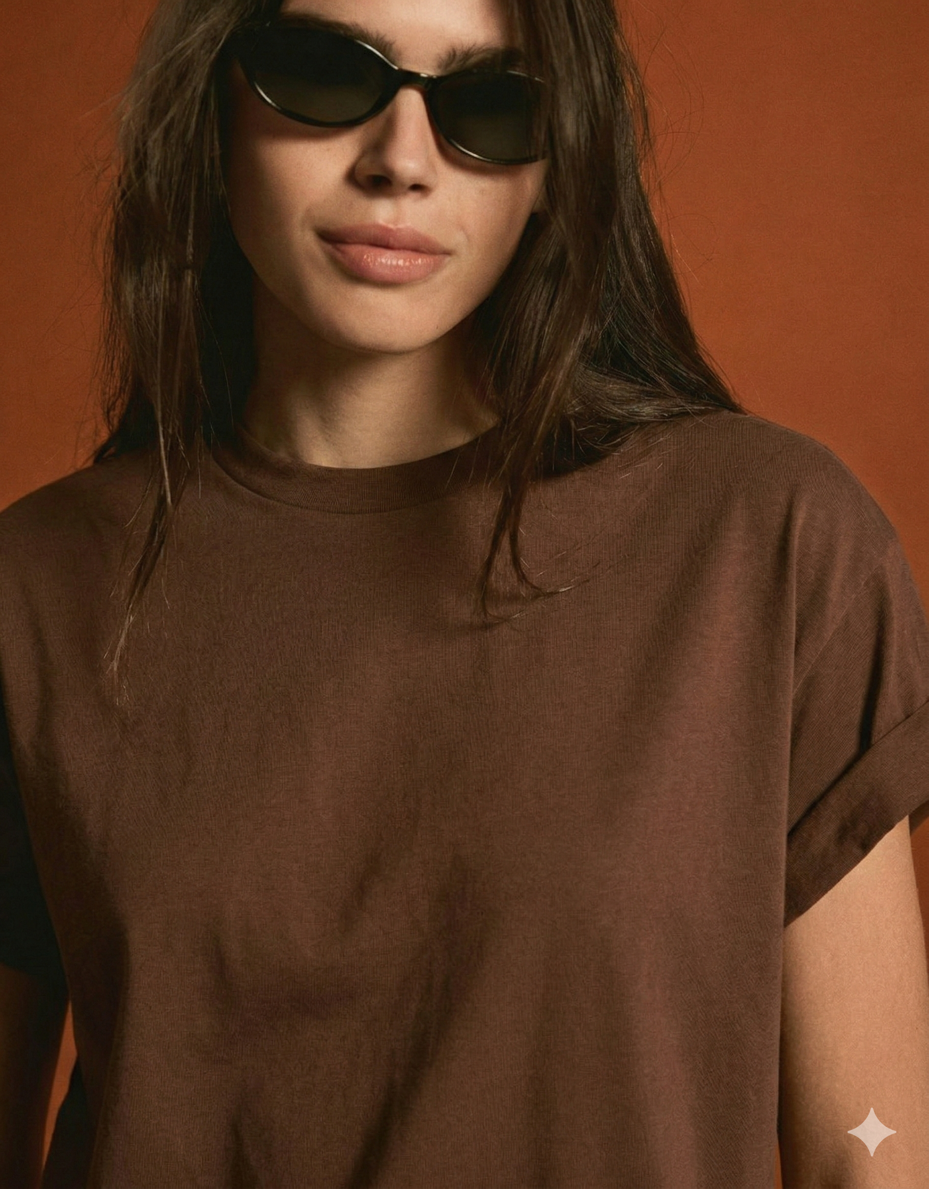 LT1K Oversize Coffee Brown Essential T-Shirt.