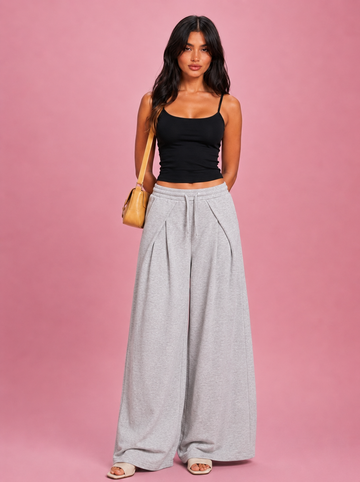 LT1K Overlap Wide Leg Trouser