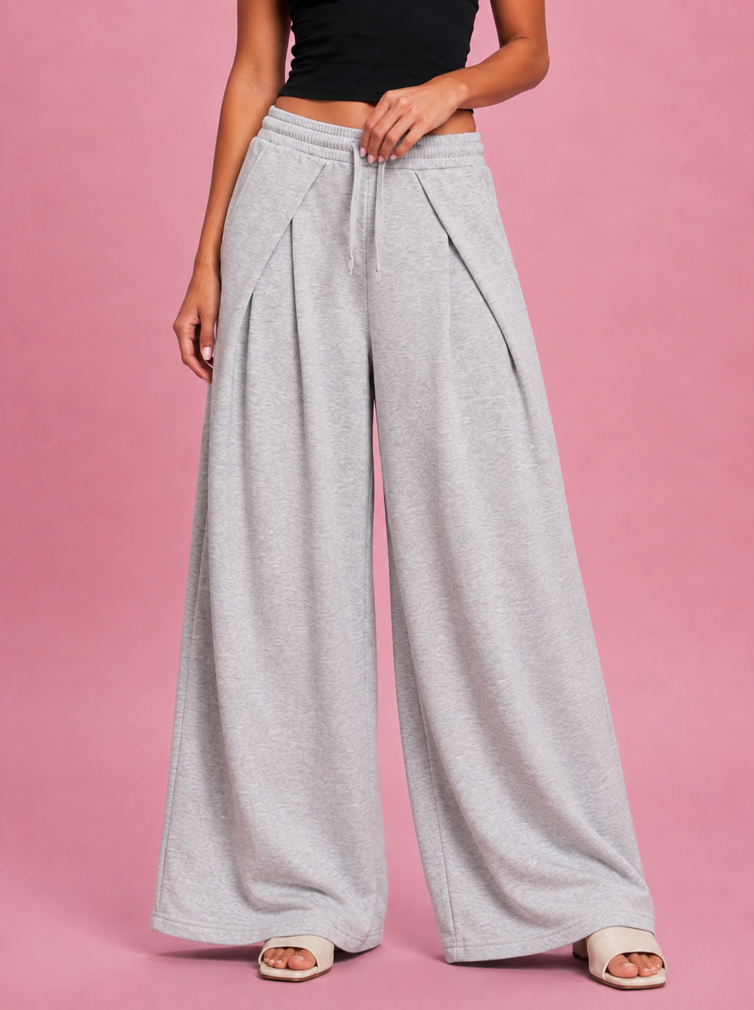 LT1K Overlap Wide Leg Trouser